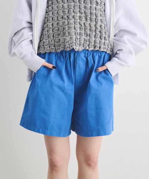 MERLOT(メルロー)の「カラーイージーショートパンツ(その他パンツ・レディース・ホワイト/イエロー/インディゴブルー/ブルー・FREE)」の9枚目の写真