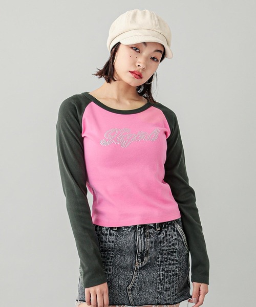 セール 売れ筋商品|||X-girl エックスガール RHINESTONE SCRIPT LOGO L/S RAGLAN BABY TEE 105243011022 ラインストーンロゴラグラン 長袖Tシャツ レディース XGIRL正規取扱店 楽天市場】【SALE 25％OFF 定価7,150円】X-girl RHINESTONE