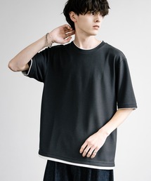 カノコDF フェイクレイヤードクルーネック半袖Tシャツ