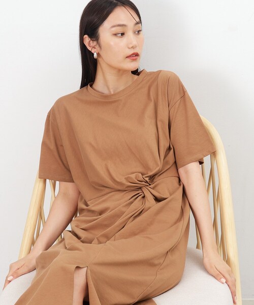 ネット素材張りメタルワンピース SLY | FRONT ZIP GATHER CUT ワンピース (ワンピース(ミニ