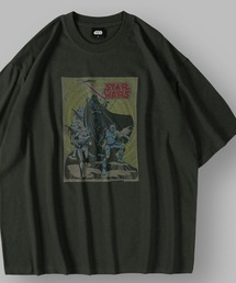 STAR WARS ＆ CHUCKY/スターウォーズ＆チャッキー オーバーサイズ ピグメントライク 半袖プリントTシャツ オーバーサイズ