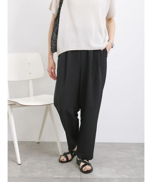 Samansa Mos2 blue（サマンサモスモスブルー）の「【接触冷感】タックイージーパンツ（その他パンツ・レディース・シルバーグレー/ブルー/カーキ/ブラック・F）」の17枚目の写真