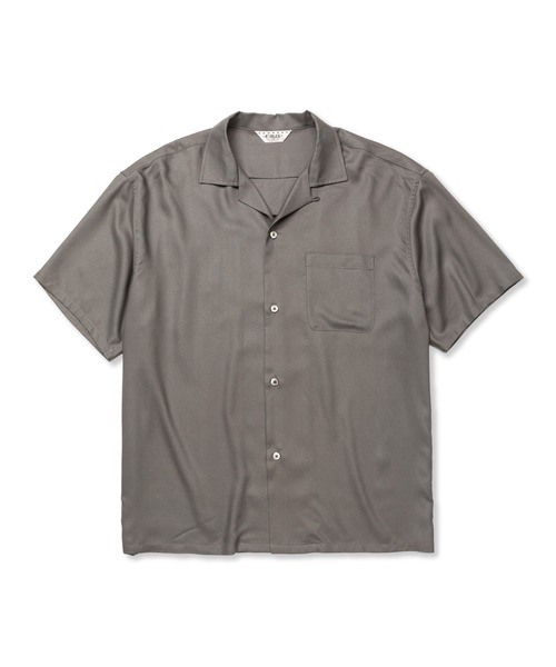 CALEE(キャリー)の「EMBROIDERY "BLATANT LOCALISM" OPEN COLLAR SH(シャツ/ブラウス・メンズ・グレー/ブラック/グリーン・MEDIUM/LARGE/X-LARGE/SMALL)」の2枚目の写真