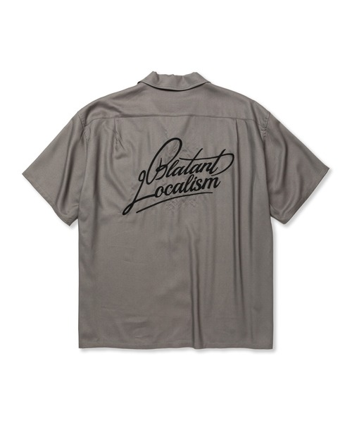 CALEE(キャリー)の「EMBROIDERY "BLATANT LOCALISM" OPEN COLLAR SH(シャツ/ブラウス・メンズ・グレー/ブラック/グリーン・MEDIUM/LARGE/X-LARGE/SMALL)」の13枚目の写真