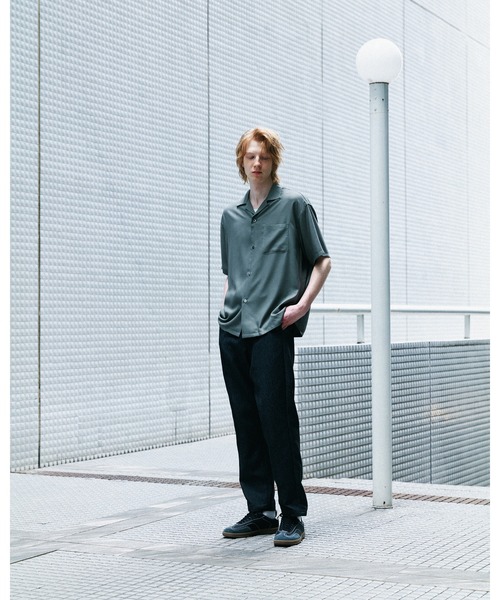 CALEE(キャリー)の「EMBROIDERY "BLATANT LOCALISM" OPEN COLLAR SH(シャツ/ブラウス・メンズ・グレー/ブラック/グリーン・MEDIUM/LARGE/X-LARGE/SMALL)」の14枚目の写真