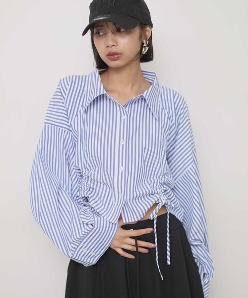 VIOLETTA クロップドオーバーシャツ クロップドオーバーシャツ（シャツ/ブラウス）｜VIOLETTA