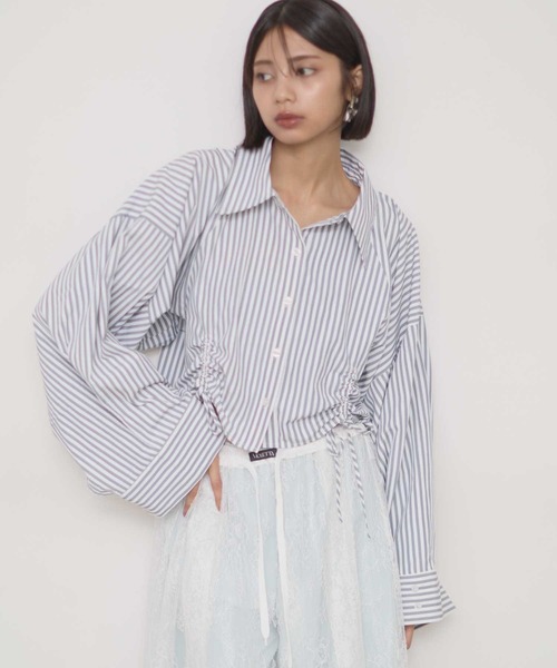 VIOLETTA クロップドオーバーシャツ クロップドオーバーシャツ（シャツ/ブラウス）｜VIOLETTA