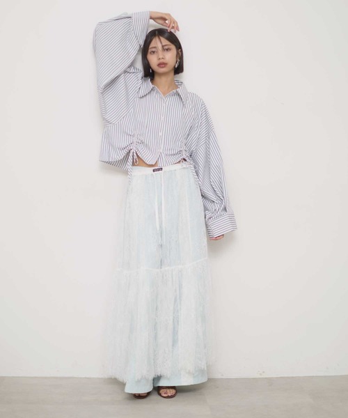 VIOLETTA クロップドオーバーシャツ クロップドオーバーシャツ（シャツ/ブラウス）｜VIOLETTA