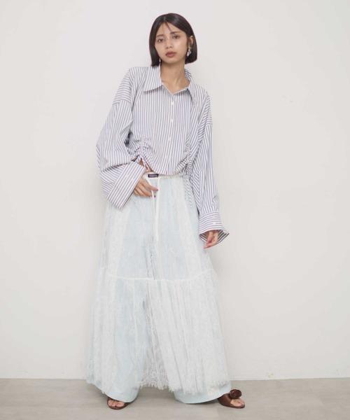 VIOLETTA クロップドオーバーシャツ クロップドオーバーシャツ（シャツ/ブラウス）｜VIOLETTA