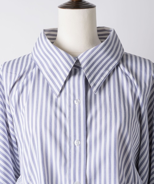 VIOLETTA（ヴィオレッタ）の「クロップドオーバーシャツ（シャツ/ブラウス・レディース・グレー/ベージュ/アイボリー/ネイビー・FREE）」の20枚目の写真