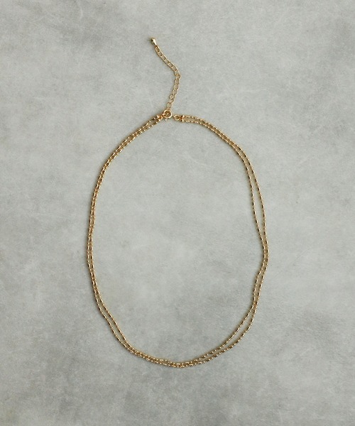 Bonjour Sagan（ボンジュールサガン）の「ミックスカットボール二連ネックレス（ネックレス・レディース・ゴールド・FREE）」の5枚目の写真