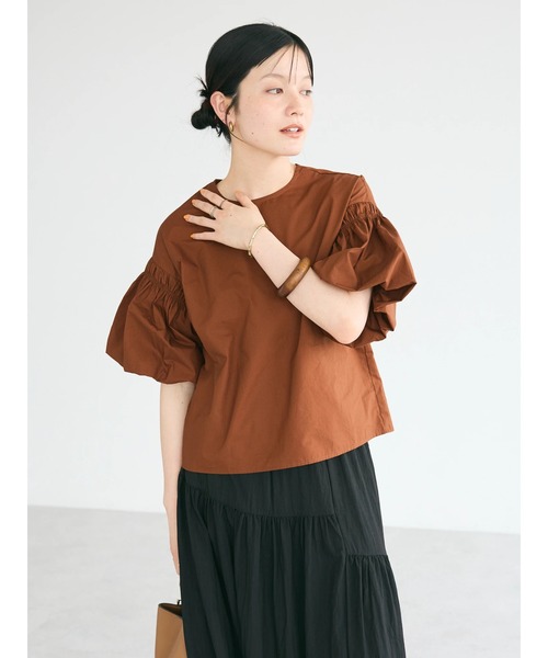 CRAFT STANDARD BOUTIQUE(クラフトスタンダードブティック)の「袖バルーンブラウス(シャツ/ブラウス・レディース・アイボリー/ブラック/ブラウン・FREE)」の5枚目の写真