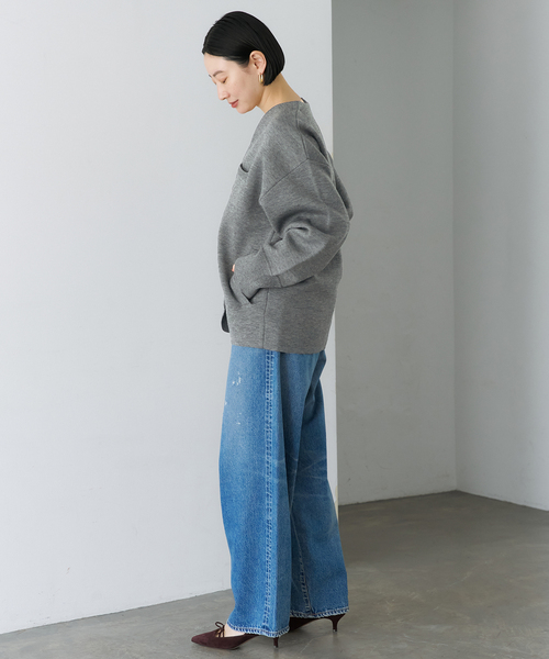 セール】wool ダブルフェイスニットカーディガン（カーディガン/ボレロ