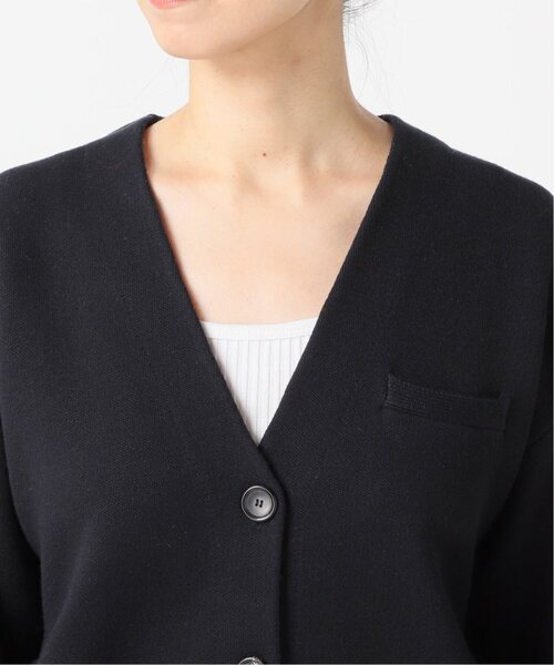 VERMEIL par iena(ヴェルメイユパーイエナ)の「wool ダブルフェイスニットカーディガン(カーディガン/ボレロ・レディース・グレー/ネイビー・FREE)」の11枚目の写真