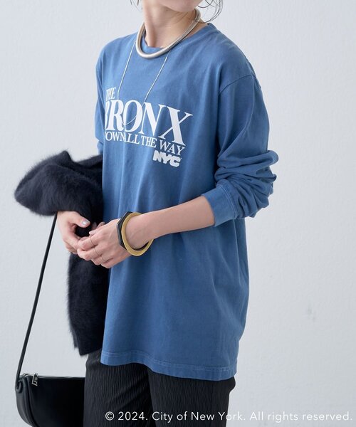 Omekashi(オメカシ)の「【GOOD ROCK SPEED】BRONX ロンT(Tシャツ/カットソー・レディース・ネイビー・FREE)」の5枚目の写真