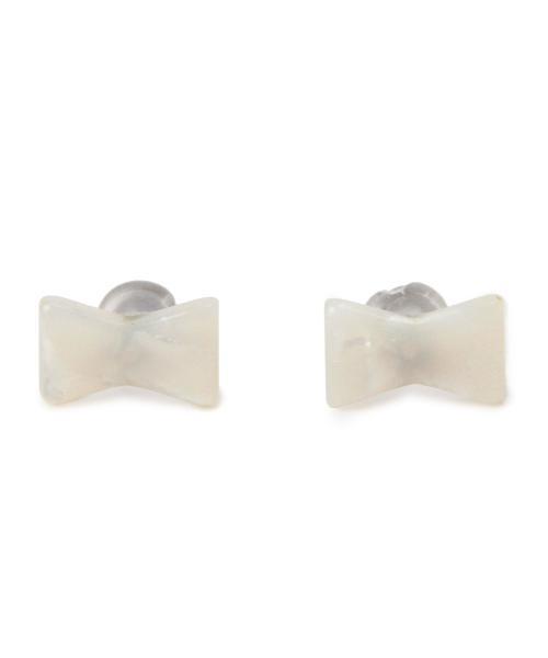 BEAMS BOY（ビームスボーイ）の「BEAMS BOY / アセチ プチピアス（ピアス（両耳用）・レディース・ホワイト/ホワイト系その他/その他1/その他2・ONE SIZE）」の5枚目の写真