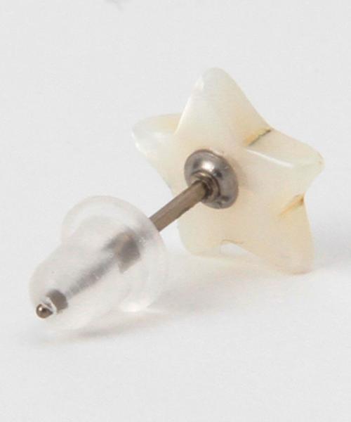 BEAMS BOY（ビームスボーイ）の「BEAMS BOY / アセチ プチピアス（ピアス（両耳用）・レディース・ホワイト/ホワイト系その他/その他1/その他2・ONE SIZE）」の19枚目の写真