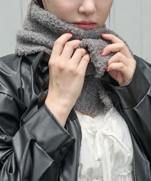 paravion(パラビオン)の「ブークレーマフラー(マフラー・レディース・ブラウン/グレー/アイボリー・FREE)」の13枚目の写真