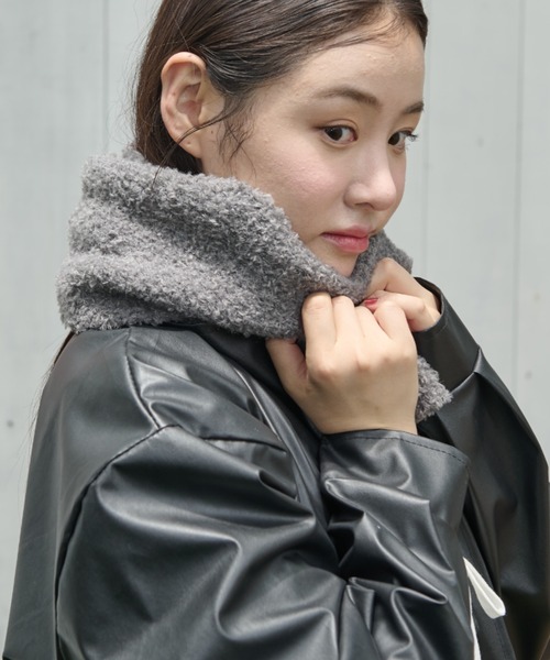 paravion(パラビオン)の「ブークレーマフラー(マフラー・レディース・ブラウン/グレー/アイボリー・FREE)」の16枚目の写真