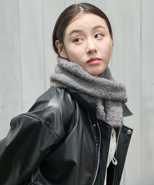 paravion(パラビオン)の「ブークレーマフラー(マフラー・レディース・ブラウン/グレー/アイボリー・FREE)」の17枚目の写真