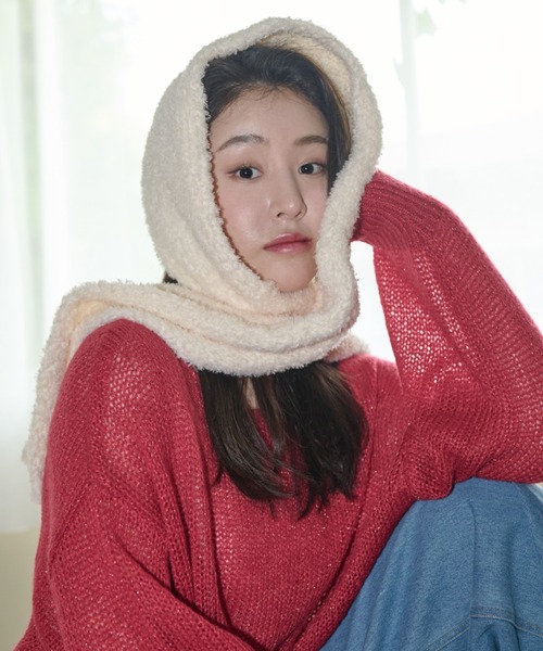 paravion(パラビオン)の「ブークレーマフラー(マフラー・レディース・ブラウン/グレー/アイボリー・FREE)」の20枚目の写真