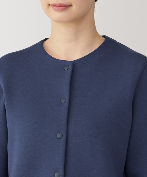 セール】婦人 二重編みスウェットカーディガン（カーディガン/ボレロ  