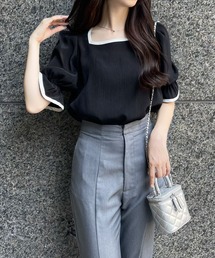 clear | 配色キャンディースリーブブラウス≪2024SS新作≫(シャツ/ブラウス)