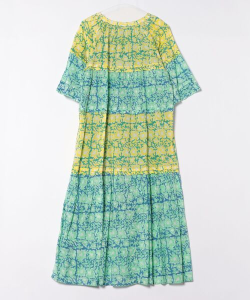 sara mallika(サラ マリカ)の「CTN BLOCK FLOWER PRT FRILL DRESS(ワンピース・レディース・イエロー/ブルー・S)」の10枚目の写真