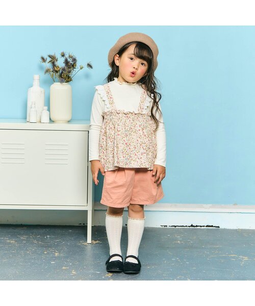 Ampersand（アンパサンド）の「【UVカット】フェルトベレー（ハンチング/ベレー帽・キッズ・ベージュ/チャコール/ブラック/アイボリー・48/50/52/54/56）」の5枚目の写真