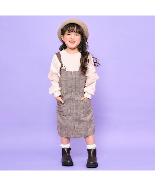 Ampersand（アンパサンド）の「【UVカット】フェルトベレー（ハンチング/ベレー帽・キッズ・ベージュ/チャコール/ブラック/アイボリー・48/50/52/54/56）」の6枚目の写真