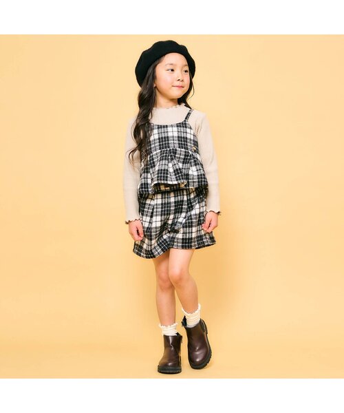 Ampersand（アンパサンド）の「【UVカット】フェルトベレー（ハンチング/ベレー帽・キッズ・ベージュ/チャコール/ブラック/アイボリー・48/50/52/54/56）」の10枚目の写真