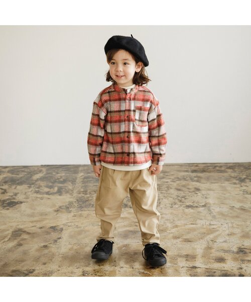 Ampersand（アンパサンド）の「【UVカット】フェルトベレー（ハンチング/ベレー帽・キッズ・ベージュ/チャコール/ブラック/アイボリー・48/50/52/54/56）」の12枚目の写真