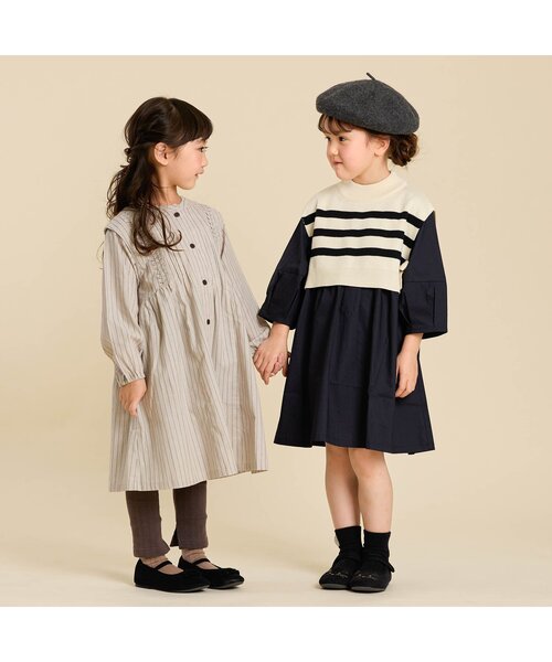 Ampersand（アンパサンド）の「【UVカット】フェルトベレー（ハンチング/ベレー帽・キッズ・ベージュ/チャコール/ブラック/アイボリー・48/50/52/54/56）」の13枚目の写真