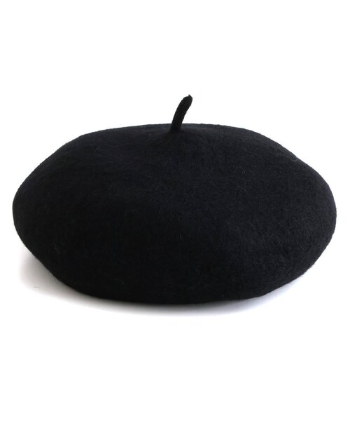 Ampersand（アンパサンド）の「【UVカット】フェルトベレー（ハンチング/ベレー帽・キッズ・ベージュ/チャコール/ブラック/アイボリー・48/50/52/54/56）」の18枚目の写真