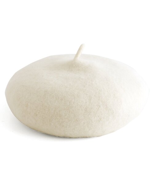 Ampersand（アンパサンド）の「【UVカット】フェルトベレー（ハンチング/ベレー帽・キッズ・ベージュ/チャコール/ブラック/アイボリー・48/50/52/54/56）」の20枚目の写真