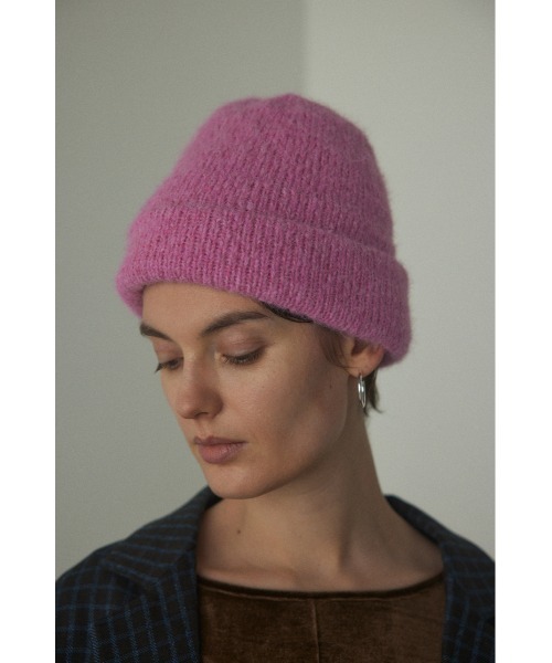 BLACK BY MOUSSY(ブラックバイマウジー)の「knit beanie(ニットビーニー)(ニットキャップ/ビーニー・レディース・ブラック/トップグレー/ピンク/レッド系その他・FREE)」の3枚目の写真