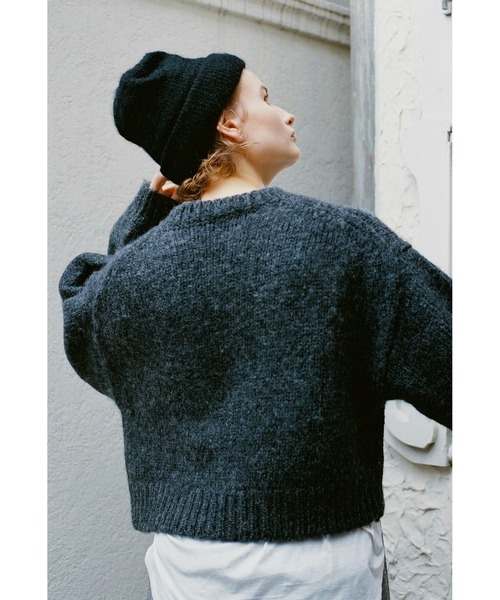 BLACK BY MOUSSY(ブラックバイマウジー)の「knit beanie(ニットビーニー)(ニットキャップ/ビーニー・レディース・ブラック/トップグレー/ピンク/レッド系その他・FREE)」の1枚目の写真