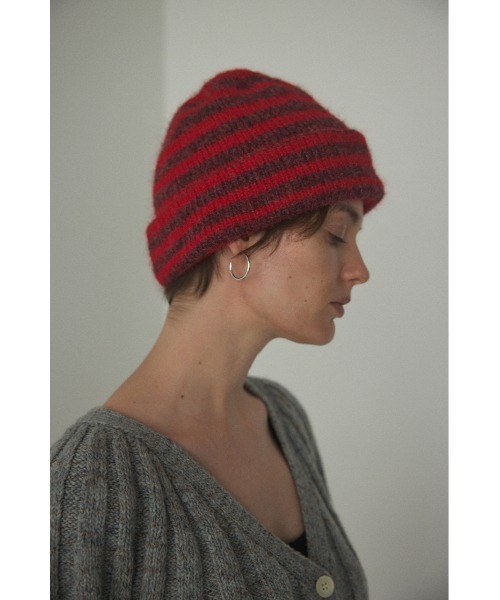 BLACK BY MOUSSY(ブラックバイマウジー)の「knit beanie(ニットビーニー)(ニットキャップ/ビーニー・レディース・ブラック/トップグレー/ピンク/レッド系その他・FREE)」の21枚目の写真