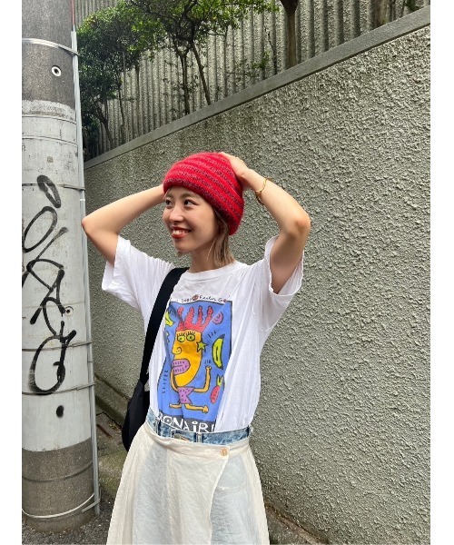 BLACK BY MOUSSY(ブラックバイマウジー)の「knit beanie(ニットビーニー)(ニットキャップ/ビーニー・レディース・ブラック/トップグレー/ピンク/レッド系その他・FREE)」の11枚目の写真