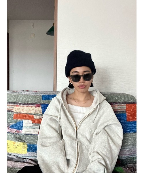 BLACK BY MOUSSY(ブラックバイマウジー)の「knit beanie(ニットビーニー)(ニットキャップ/ビーニー・レディース・ブラック/トップグレー/ピンク/レッド系その他・FREE)」の9枚目の写真