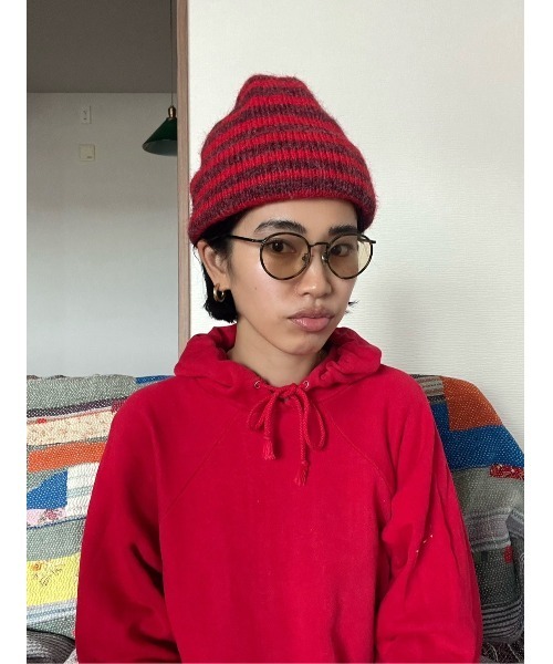 BLACK BY MOUSSY(ブラックバイマウジー)の「knit beanie(ニットビーニー)(ニットキャップ/ビーニー・レディース・ブラック/トップグレー/ピンク/レッド系その他・FREE)」の8枚目の写真
