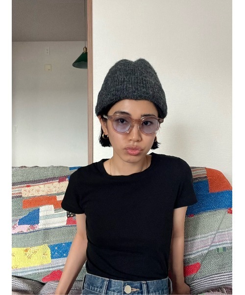 BLACK BY MOUSSY(ブラックバイマウジー)の「knit beanie(ニットビーニー)(ニットキャップ/ビーニー・レディース・ブラック/トップグレー/ピンク/レッド系その他・FREE)」の10枚目の写真