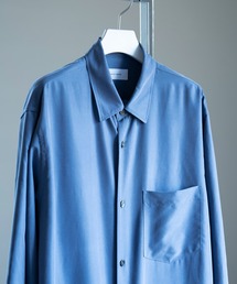 ADAM ET ROPE' | リラックス ドレープ レーヨンスエード とろみレギュラーカラーシャツ / イージーケア / 3シーズン着用可能 / ユニセックス(シャツ/ブラウス)