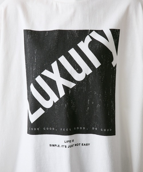 PUAL CE CIN(ピュアルセシン)の「【WEB限定カラーあり】LUXURYプリントロンT(Tシャツ/カットソー・レディース・アイボリー/チャコールグレー/オフホワイト・FREE)」の7枚目の写真
