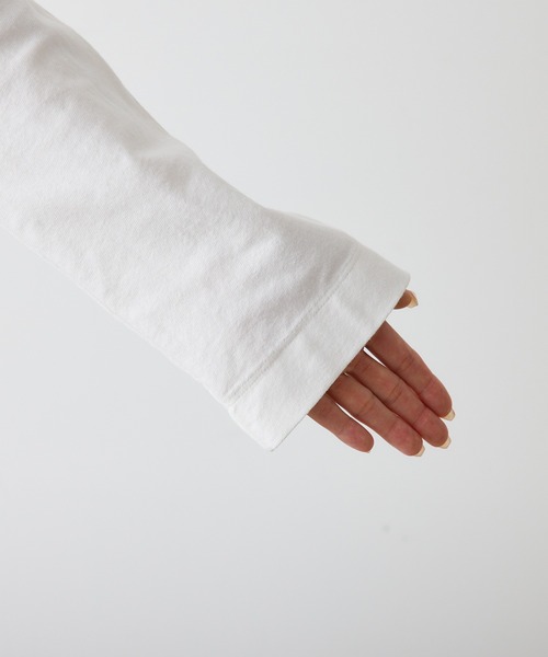 PUAL CE CIN(ピュアルセシン)の「【WEB限定カラーあり】LUXURYプリントロンT(Tシャツ/カットソー・レディース・アイボリー/チャコールグレー/オフホワイト・FREE)」の8枚目の写真