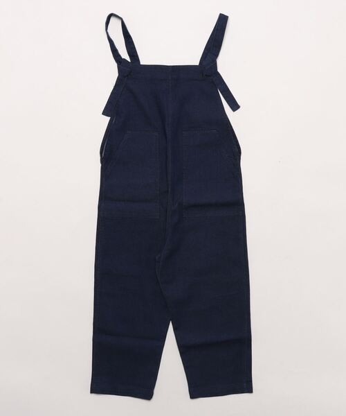 NEEDLE WORKS（ニードルワークス）の「ストレッチデニム　サロペット（サロペット/オーバーオール・キッズ・ブルー/ネイビー・140/130）」の2枚目の写真
