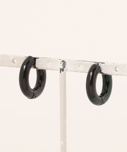 WARAIJOGO（ワライジョウゴ）の「【WARAIJOGO】EK121/ボリュームリングペアピアス/両耳用(NEZ)（ピアス（両耳用）・レディース・ブラック/ゴールド/シルバー・10/16/14/12）」の4枚目の写真