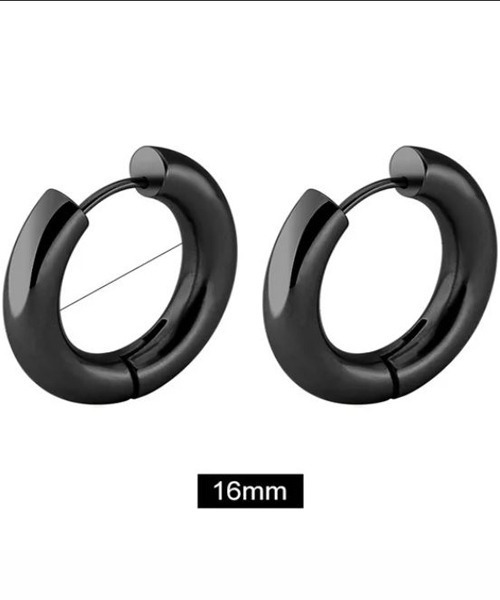 WARAIJOGO（ワライジョウゴ）の「【WARAIJOGO】EK121/ボリュームリングペアピアス/両耳用(NEZ)（ピアス（両耳用）・レディース・ブラック/ゴールド/シルバー・10/16/14/12）」の21枚目の写真