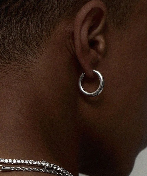 WARAIJOGO（ワライジョウゴ）の「【WARAIJOGO】EK121/ボリュームリングペアピアス/両耳用(NEZ)（ピアス（両耳用）・レディース・ブラック/ゴールド/シルバー・10/16/14/12）」の12枚目の写真