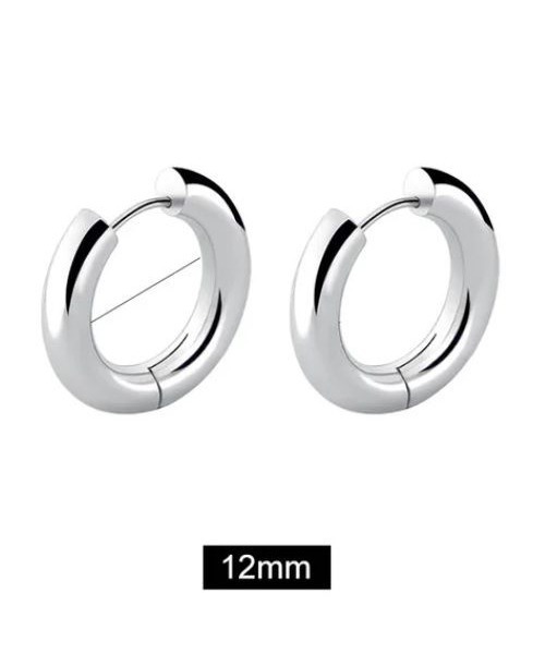 WARAIJOGO（ワライジョウゴ）の「【WARAIJOGO】EK121/ボリュームリングペアピアス/両耳用(NEZ)（ピアス（両耳用）・レディース・ブラック/ゴールド/シルバー・10/16/14/12）」の8枚目の写真